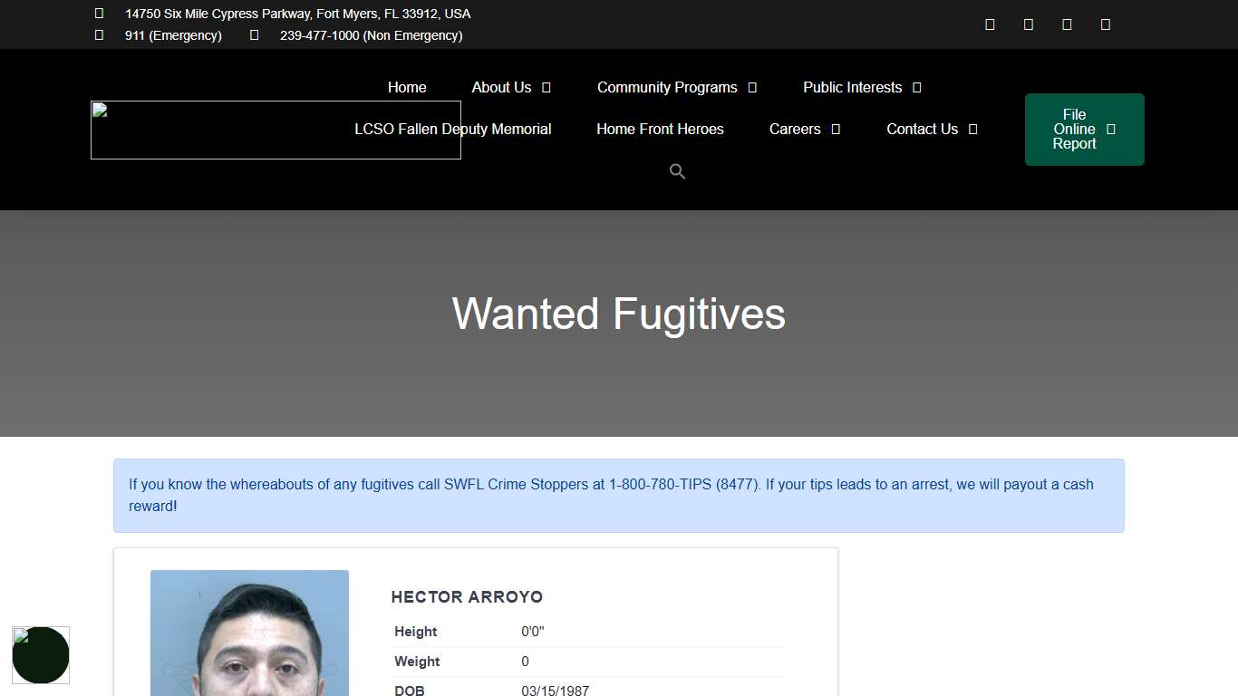 Wanted Fugitives -